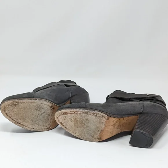 Rag & Bone Harrow Gray Suede Booties With Box Size 39.5 US Size 8.5 - Picture 9 of 10